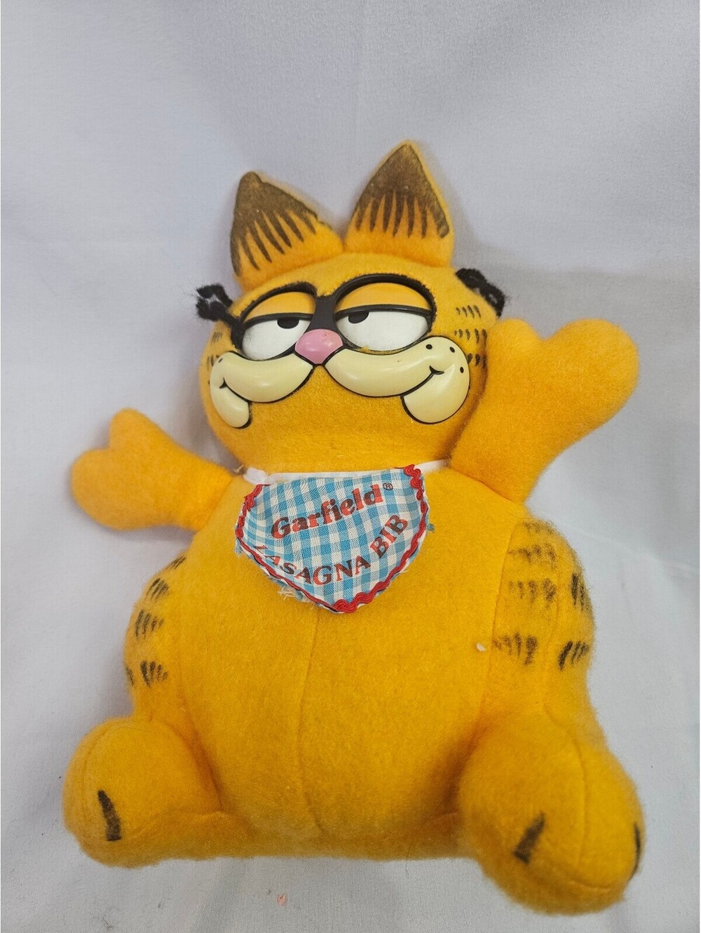 Vintage Garfield Lasagna Bib Plush Toy